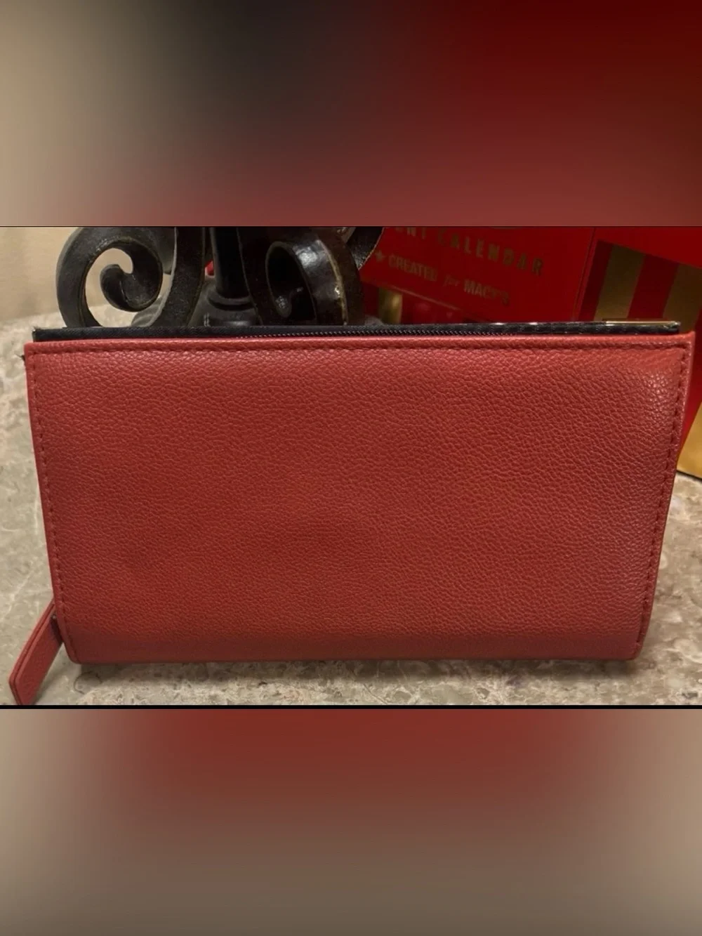 Jessica Simpson Isabelle Large Frankie Faux Leather Sun Kissed Coral Wallet